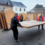 Montage du Marché de Noël 2025